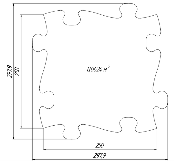 Normal tile dimensions